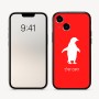 כיסוי בעיצוב אישי עם השם שלך לדגם - Apple iPhone 16 בעיצוב פינגווין
