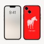 כיסוי בעיצוב אישי עם השם שלך לדגם - Apple iPhone 16 בעיצוב זברה