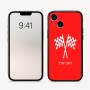 כיסוי בעיצוב אישי עם השם שלך לדגם - Apple iPhone 16 בעיצוב דגל המירוץ
