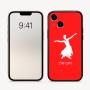 כיסוי בעיצוב אישי עם השם שלך לדגם - Apple iPhone 16 בעיצוב בלרינה