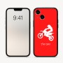כיסוי בעיצוב אישי עם השם שלך לדגם - Apple iPhone 16 בעיצוב מוטוקרוס