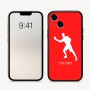 כיסוי בעיצוב אישי עם השם שלך לדגם - Apple iPhone 16 בעיצוב שחקן פינג פונג