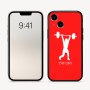 כיסוי בעיצוב אישי עם השם שלך לדגם - Apple iPhone 16 בעיצוב הרמת משקולות