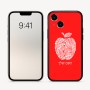 כיסוי בעיצוב אישי עם השם שלך לדגם - Apple iPhone 16 בעיצוב הדפס תפוח