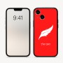 כיסוי בעיצוב אישי עם השם שלך לדגם - Apple iPhone 16 בעיצוב נוצת נוצה