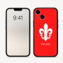 כיסוי בעיצוב אישי עם השם שלך לדגם - Apple iPhone 16 בעיצוב פרחי פרחים - צרפת