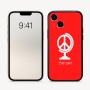 כיסוי בעיצוב אישי עם השם שלך לדגם - Apple iPhone 16 בעיצוב גלובוסי שלום