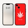 כיסוי בעיצוב אישי עם השם שלך לדגם - Apple iPhone 16 בעיצוב עלה מריחואנה - גראס