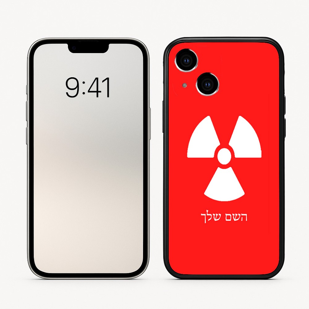 כיסוי בעיצוב אישי עם השם שלך לדגם - Apple iPhone 16 בעיצוב פצצת אטום גרעינית
