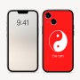 כיסוי בעיצוב אישי עם השם שלך לדגם - Apple iPhone 16 בעיצוב סמל יינג יאנג