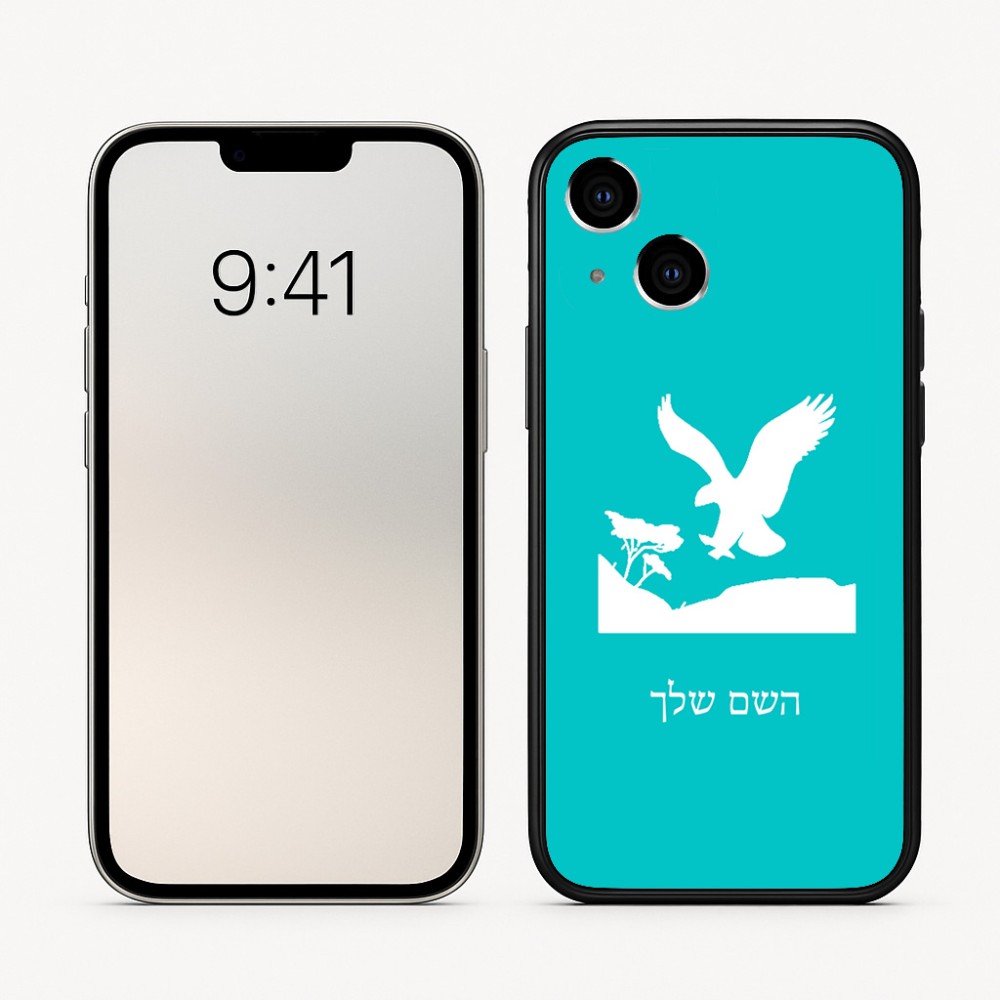 כיסוי בעיצוב אישי עם השם שלך לדגם - Apple iPhone 16 בעיצוב נשר אמריקאי