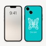 כיסוי בעיצוב אישי עם השם שלך לדגם - Apple iPhone 16 בעיצוב פרפר