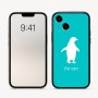 כיסוי בעיצוב אישי עם השם שלך לדגם - Apple iPhone 16 בעיצוב פינגווין