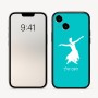 כיסוי בעיצוב אישי עם השם שלך לדגם - Apple iPhone 16 בעיצוב בלרינה