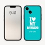כיסוי בעיצוב אישי עם השם שלך לדגם - Apple iPhone 16 בעיצוב אוהבת את החבר שלי