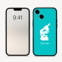 כיסוי בעיצוב אישי עם השם שלך לדגם - Apple iPhone 16 בעיצוב מיקרוסקופ