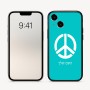 כיסוי בעיצוב אישי עם השם שלך לדגם - Apple iPhone 16 בעיצוב סמל השלום