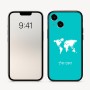 כיסוי בעיצוב אישי עם השם שלך לדגם - Apple iPhone 16 בעיצוב מפת העולם