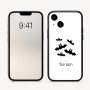 כיסוי בעיצוב אישי עם השם שלך לדגם - Apple iPhone 16 בעיצוב עטלפים