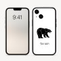 כיסוי בעיצוב אישי עם השם שלך לדגם - Apple iPhone 16 בעיצוב דוב