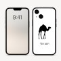 כיסוי בעיצוב אישי עם השם שלך לדגם - Apple iPhone 16 בעיצוב גמל