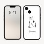 כיסוי בעיצוב אישי עם השם שלך לדגם - Apple iPhone 16 בעיצוב חתול