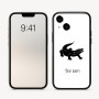 כיסוי בעיצוב אישי עם השם שלך לדגם - Apple iPhone 16 בעיצוב תנין