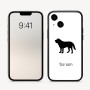 כיסוי בעיצוב אישי עם השם שלך לדגם - Apple iPhone 16 בעיצוב כלב