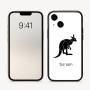 כיסוי בעיצוב אישי עם השם שלך לדגם - Apple iPhone 16 בעיצוב קנגורו