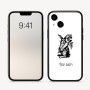 כיסוי בעיצוב אישי עם השם שלך לדגם - Apple iPhone 16 בעיצוב ארנב מחזיק גזר