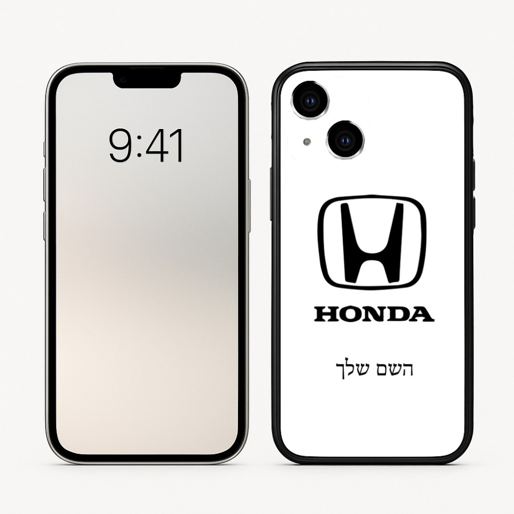 כיסוי בעיצוב אישי עם השם שלך לדגם - Apple iPhone 16 בעיצוב הונדה 2