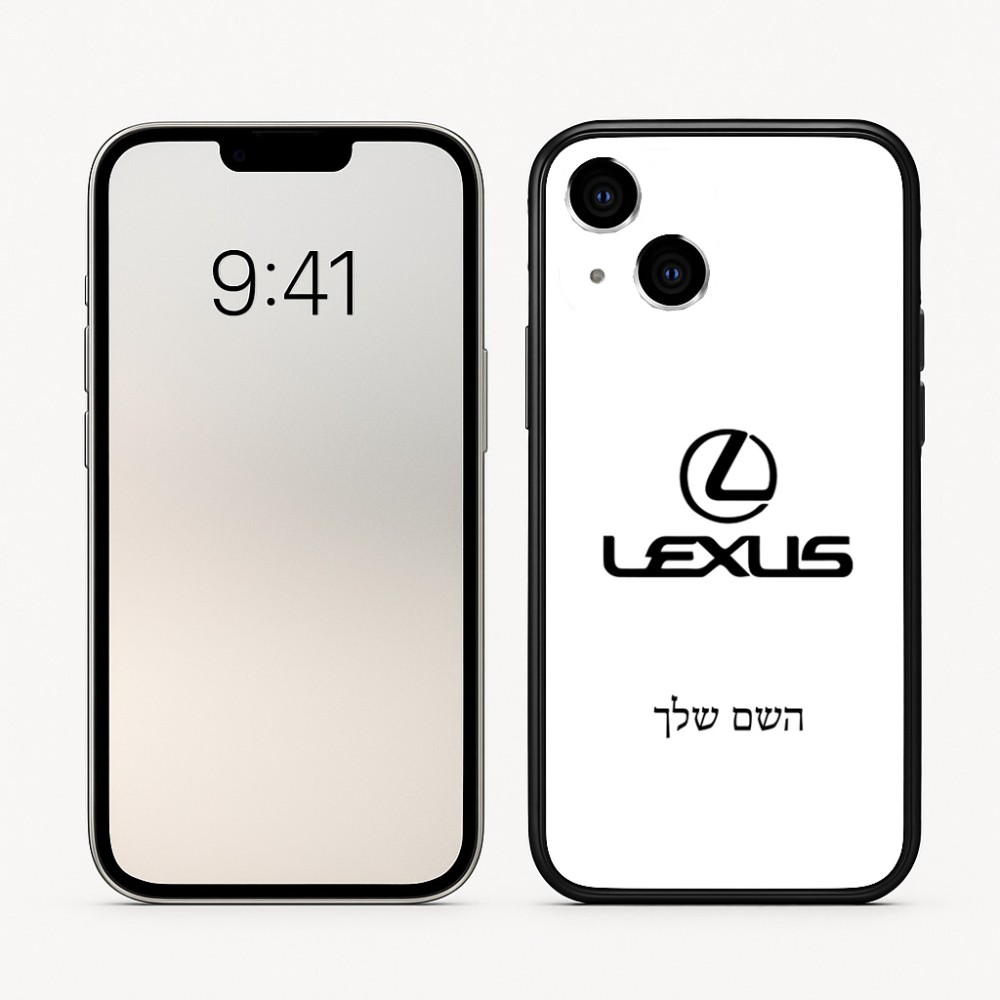 כיסוי בעיצוב אישי עם השם שלך לדגם - Apple iPhone 16 בעיצוב לקסוס