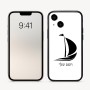 כיסוי בעיצוב אישי עם השם שלך לדגם - Apple iPhone 16 בעיצוב סירה