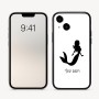 כיסוי בעיצוב אישי עם השם שלך לדגם - Apple iPhone 16 בעיצוב בתולת ים - אישה