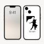 כיסוי בעיצוב אישי עם השם שלך לדגם - Apple iPhone 16 בעיצוב אישה רוקדת עם גבר