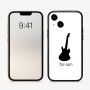 כיסוי בעיצוב אישי עם השם שלך לדגם - Apple iPhone 16 בעיצוב גיטרה