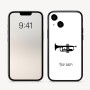 כיסוי בעיצוב אישי עם השם שלך לדגם - Apple iPhone 16 בעיצוב חצוצרה