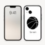 כיסוי בעיצוב אישי עם השם שלך לדגם - Apple iPhone 16 בעיצוב כדורסל