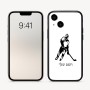 כיסוי בעיצוב אישי עם השם שלך לדגם - Apple iPhone 16 בעיצוב שחקן הוקי