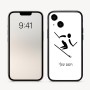 כיסוי בעיצוב אישי עם השם שלך לדגם - Apple iPhone 16 בעיצוב סקי אולימפי