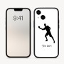 כיסוי בעיצוב אישי עם השם שלך לדגם - Apple iPhone 16 בעיצוב שחקן פינג פונג