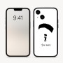 כיסוי בעיצוב אישי עם השם שלך לדגם - Apple iPhone 16 בעיצוב צניחה חופשית