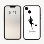 כיסוי בעיצוב אישי עם השם שלך לדגם - Apple iPhone 16 בעיצוב שחקנית כדורגל - אישה