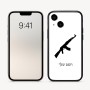כיסוי בעיצוב אישי עם השם שלך לדגם - Apple iPhone 16 בעיצוב אק 47