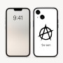 כיסוי בעיצוב אישי עם השם שלך לדגם - Apple iPhone 16 בעיצוב אנרכיה