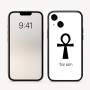 כיסוי בעיצוב אישי עם השם שלך לדגם - Apple iPhone 16 בעיצוב אנק - מפתח החיים המצרי