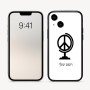 כיסוי בעיצוב אישי עם השם שלך לדגם - Apple iPhone 16 בעיצוב גלובוסי שלום
