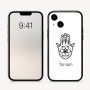 כיסוי בעיצוב אישי עם השם שלך לדגם - Apple iPhone 16 בעיצוב חמסה - קבלה