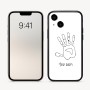 כיסוי בעיצוב אישי עם השם שלך לדגם - Apple iPhone 16 בעיצוב יד