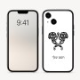 כיסוי בעיצוב אישי עם השם שלך לדגם - Apple iPhone 16 בעיצוב פרחי קרן
